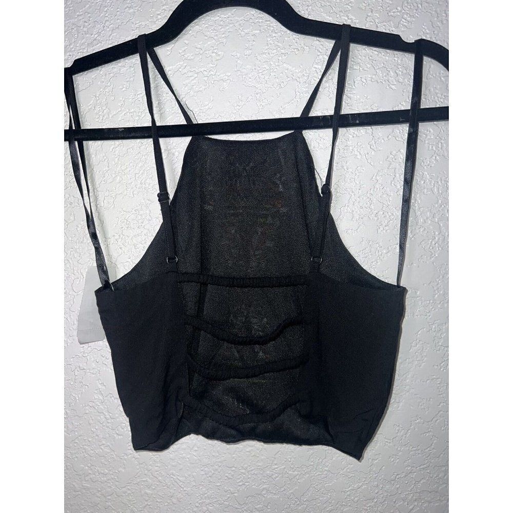 LF Run Cinta Run Festival Crop Top Concert Braless Shirt NWTS Embroidered Boho V - Picture 8 of 12